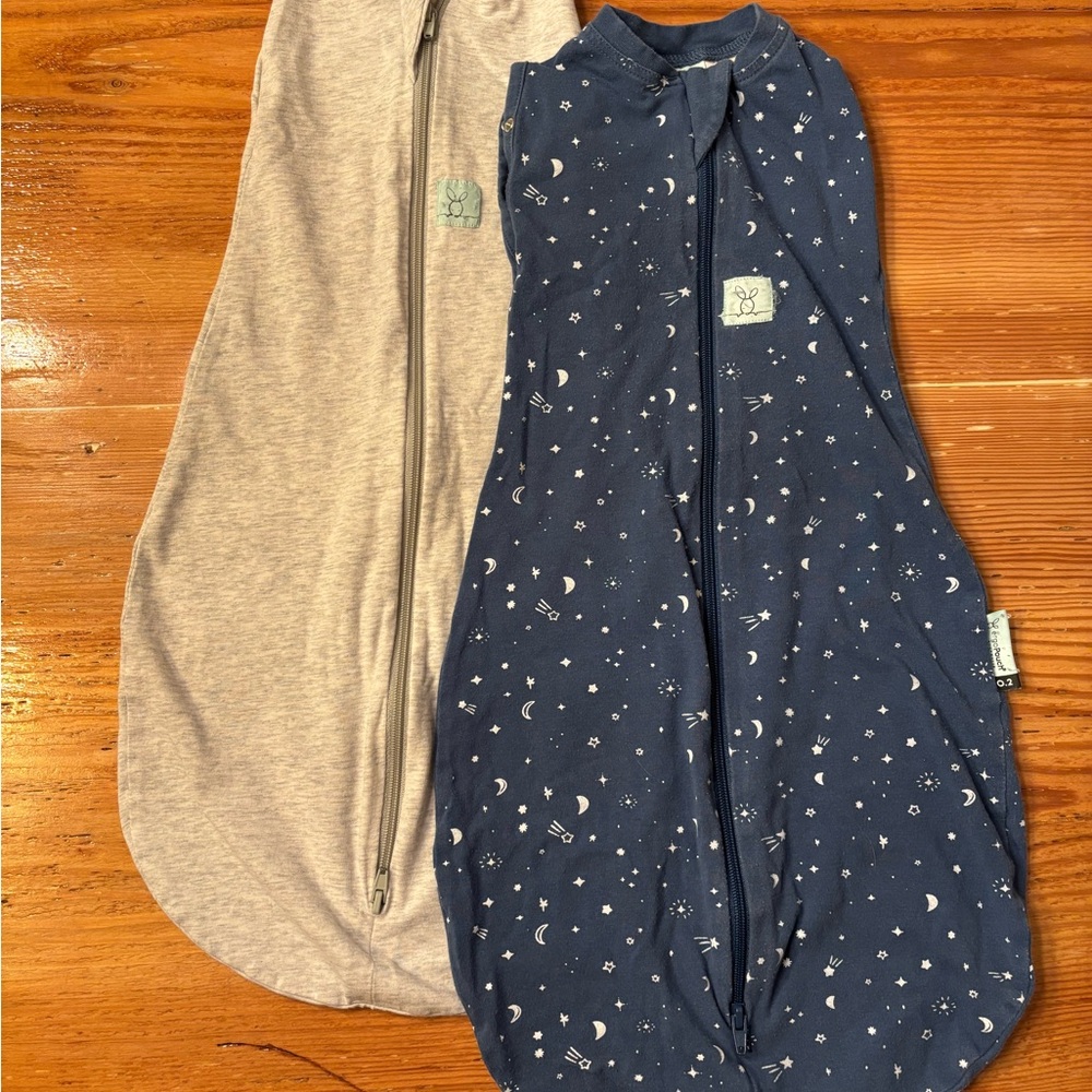 Starry Night and Gray Sleep Sacks for Kids